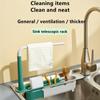 Telescopic Sink Shelf Kitchen Sinks Organizer Soap Sponge Holder Sink Drain Rack Storage Basket Kitchen Gadgets Accessories Tool