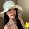 Bow Bucket Hat Women's Summer Outdoor Outing Big Brim Sun Protection Sun Hat Foldable Sun Hat