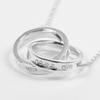TIFFANY&Co. 1837 Interlocking Circle Necklace Silver925 10.2g Women Used