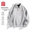 MINISO Men's Fleece-Lined Polo Collar Pullover Sweatshirt