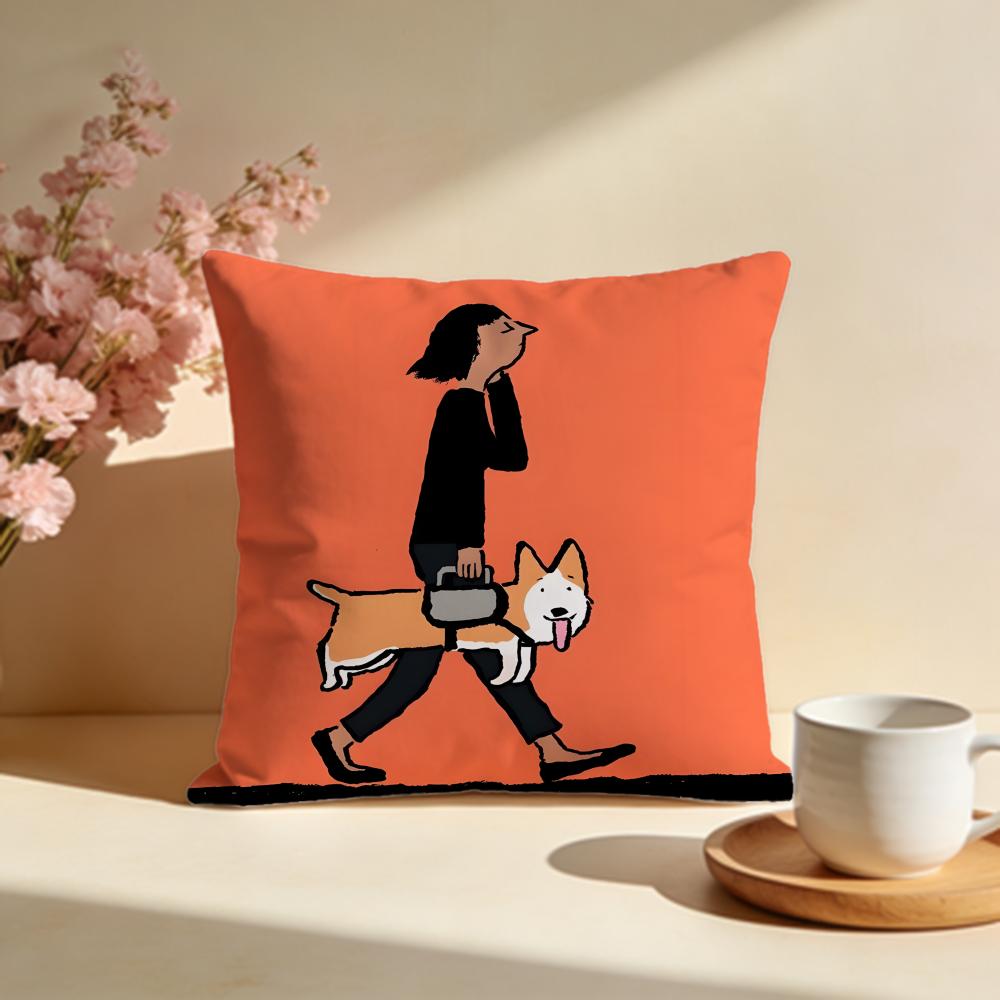 Fashion JJean Jullienful Cushion Cover Stylish Washable Pillow Cover Ideal for Couch Bedroom Car Decoration