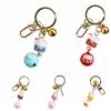 Bell Pendant Maneki Neko Key Chain Zinc Zinc Alloy Lucky Cat Pendant Cute Cartoon Key Charm  Women