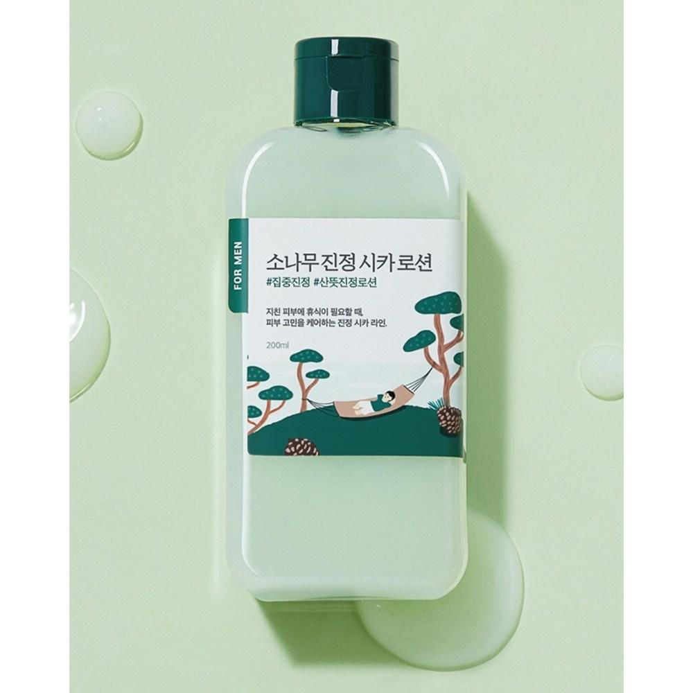 ROUND LAB Успокаивающий лосьон Cica для мужчин Pine, 200 мл, 2 шт.