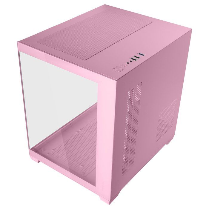 Корпус MicroATX - MARS GAMING - MC-VIEW2 - Закаленное стекло - Охлаждение 240 мм - Розовый