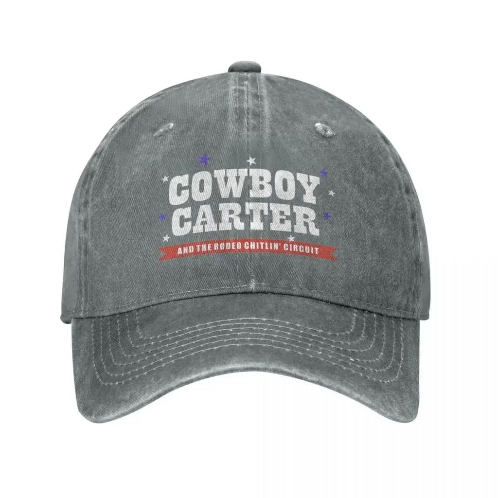 Винтажная бейсболка с логотипом Cowboy Carter от Бейонсе, унисекс, потертая, стираная, с застежкой-snapback, для улицы, бега, гольфа, головные уборы, кепка