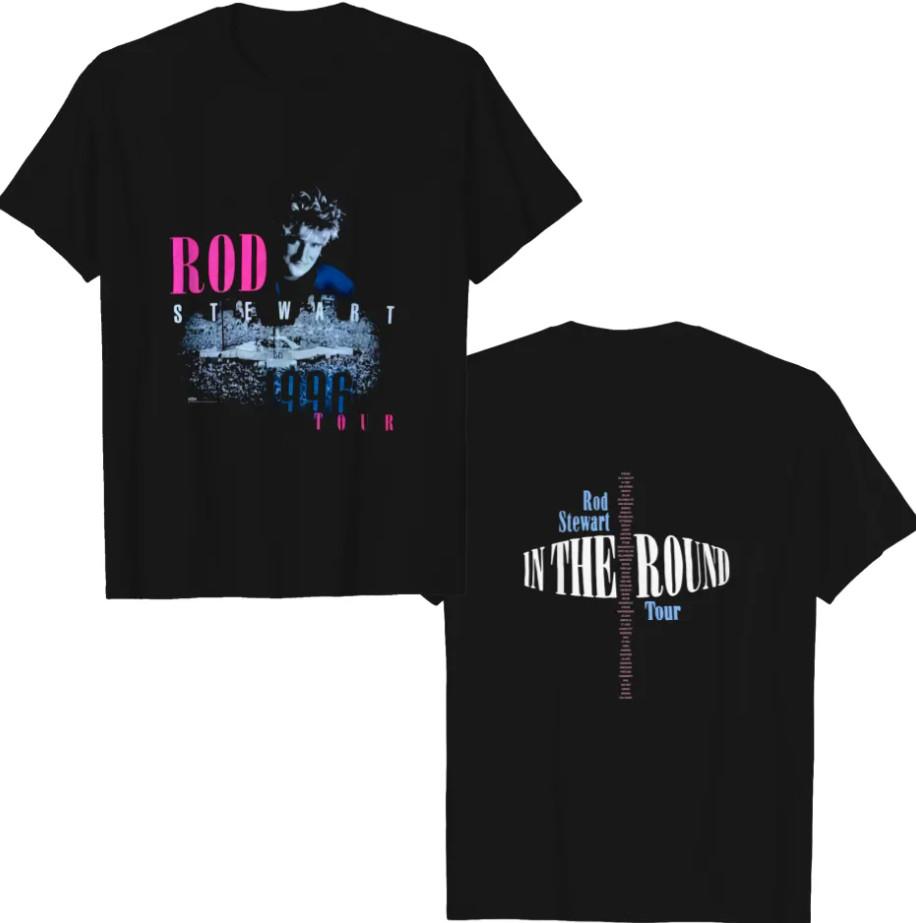 Vintage Rod Stewart British Pop Rock Singer Tour In The Round Tshirt Unisex T-Shirt