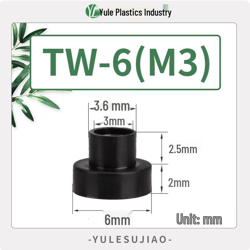 Nylon Insulating T-Type Plastic Washer for Transistor