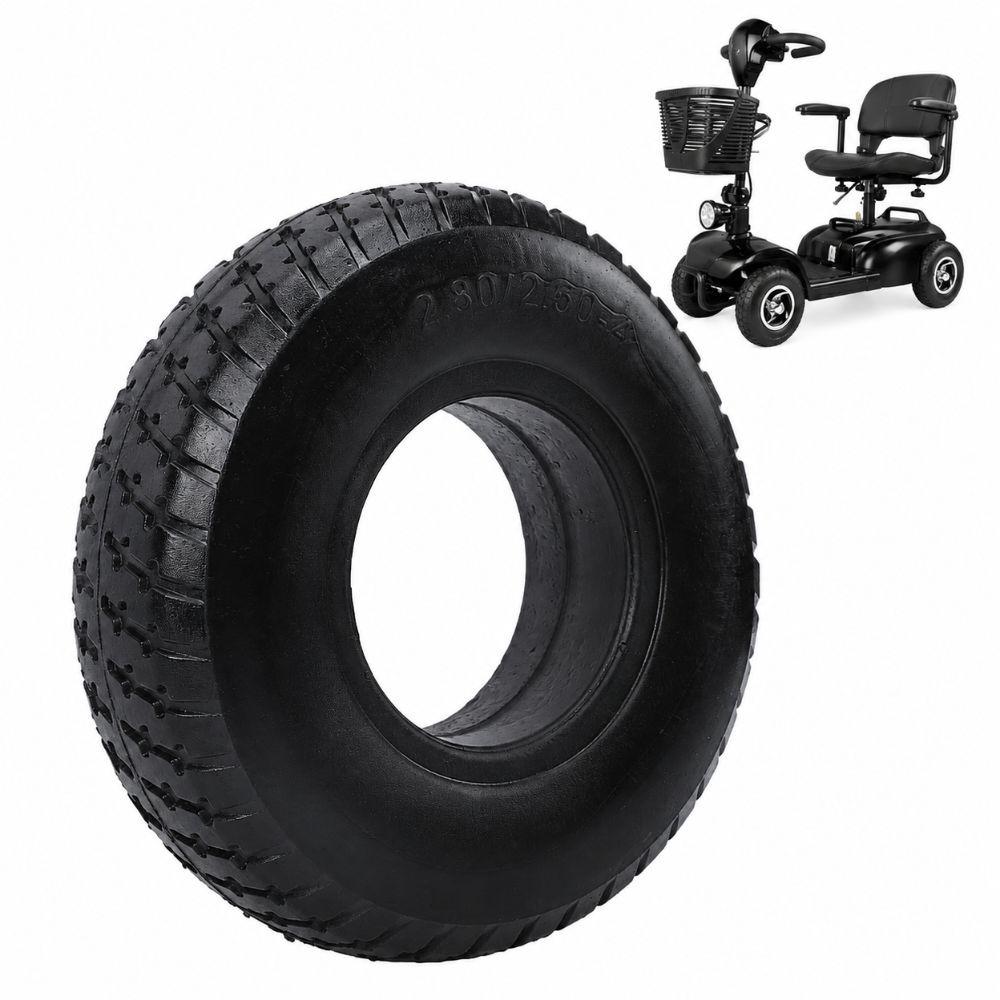 2.80/2.50-4 Solid Tire Polyurethane Rubber Mobility Scooter Tire  Multi Functional Push Carts