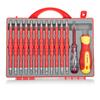 PENGGONG 9714B 500V Insulated Screwdriver Set 12Pcs Double-Ended Insulated Screwdriver Tool with