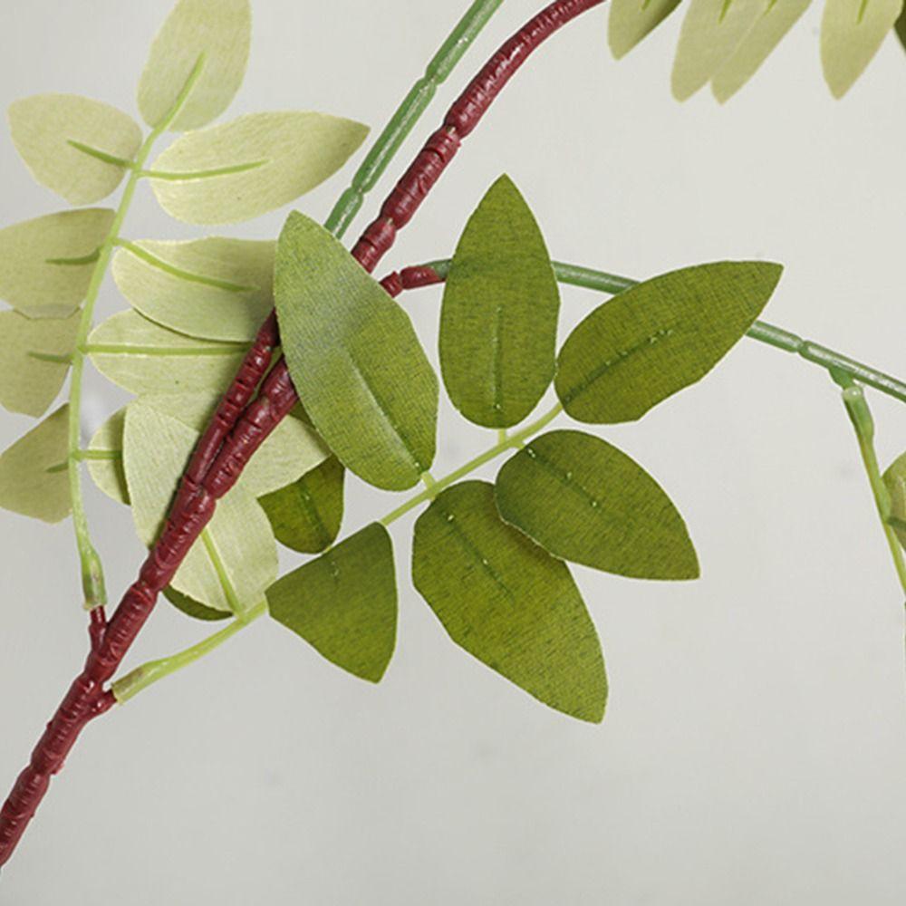 Silk Fabric Artificial Wisteria Branch Shape Fake Flower Vine Wisteria Flower Branch Party Event