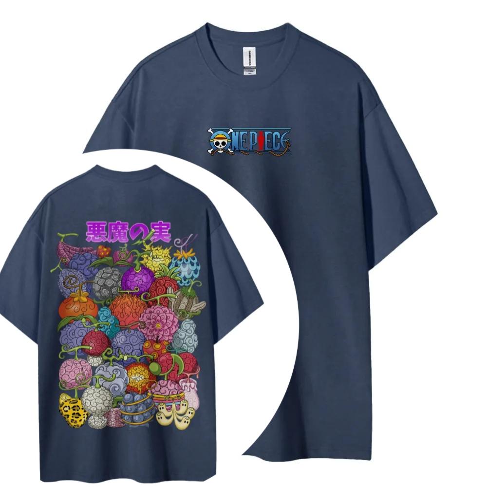 One Piece Anime Devil Fruit Printed Tshirt Unisexs and Womens Tshirt Unisexs Top Sports Tshirt Unisexs Tshirt Summer Tee 2026 New