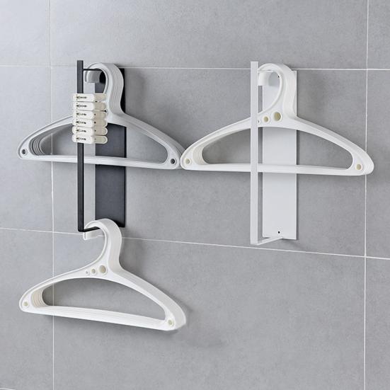 Домашняя металлическая вешалка для одежды без перфорации, стеллаж для хранения полотенец, органайзер для экономии места