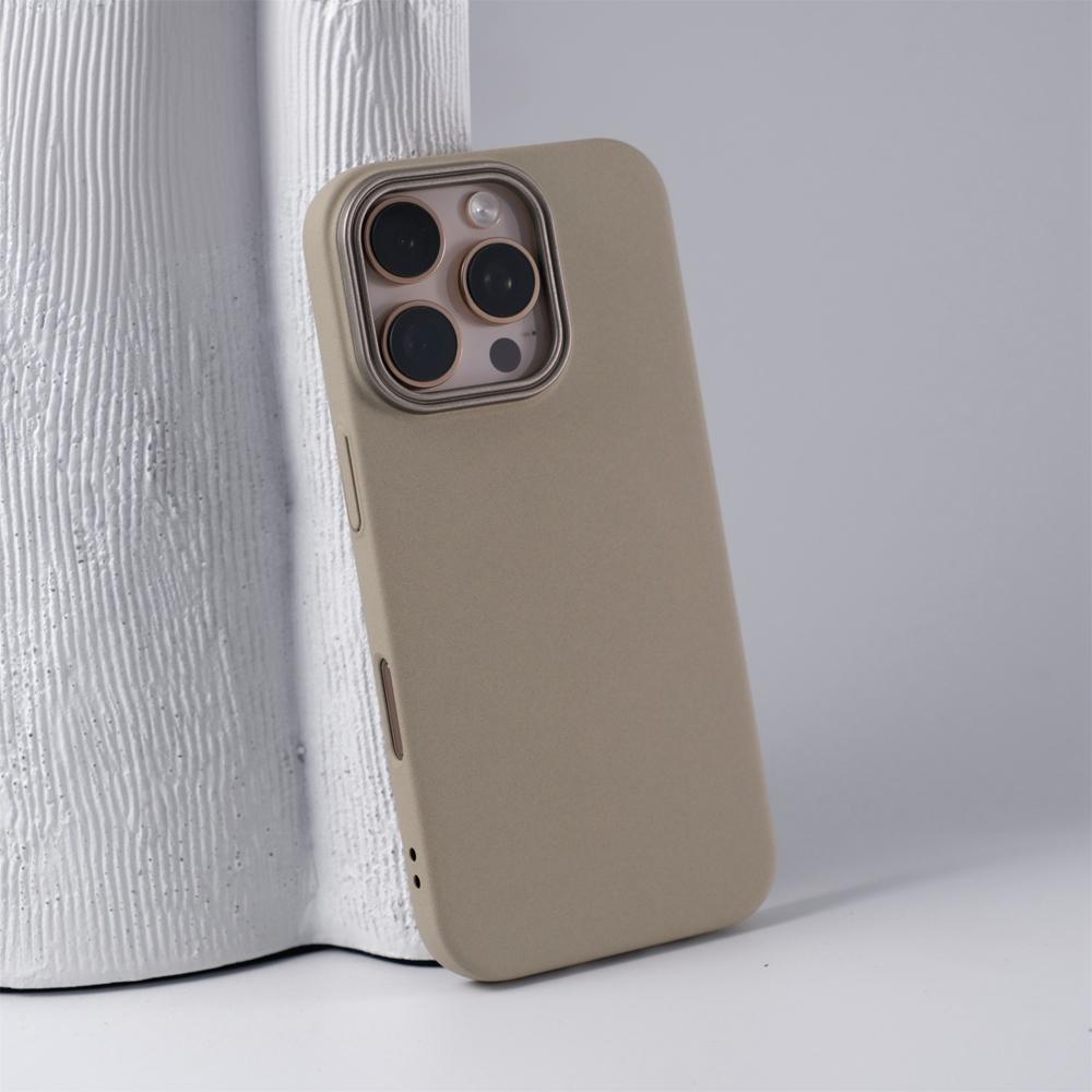 Sandstone Soild for Magsafe Case for iPhone 16e 15 14 Plus Slim Matte PC Shockproof Cover for iPhone 16 15 13 12 11 14 Pro Max