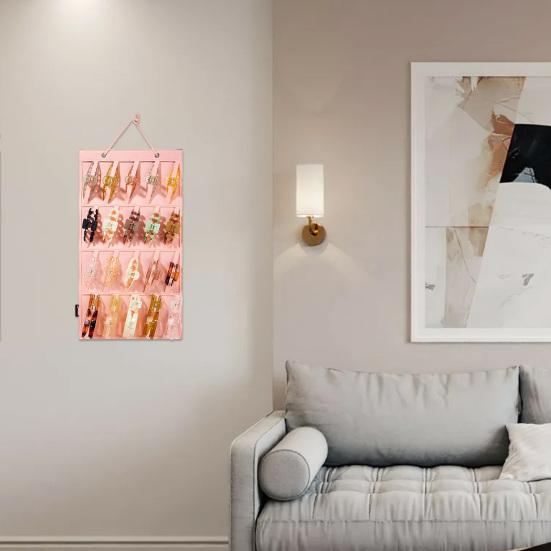 Практичный большой вместительный дисплей, фетровый большой органайзер для заколок для волос, хранение ювелирных изделий, принадлежности для спальни, большой органайзер для заколок для волос