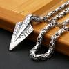 Accessories Nordic Viking Punk Arrow Pendant Stainless Steel Men's Necklace Personalized Rune Sword Necklace