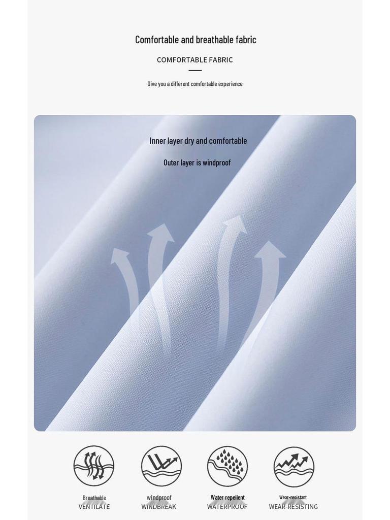 Унисекс 3-в-1 Отстегивающаяся Ветрозащитная Водонепроницаемая Куртка для Альпинизма