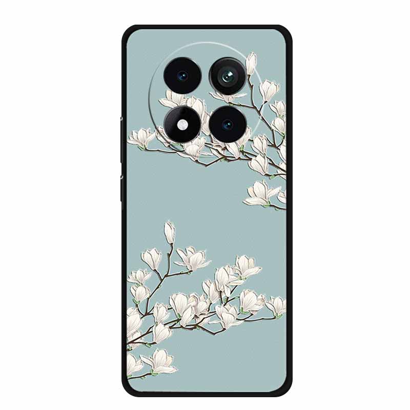 3D Emboss Case For Xiaomi Redmi Note 15 Phone Case Flowers Black Silicone Soft Back Cover Coque For Redmi Note 15 Pro Plus Case