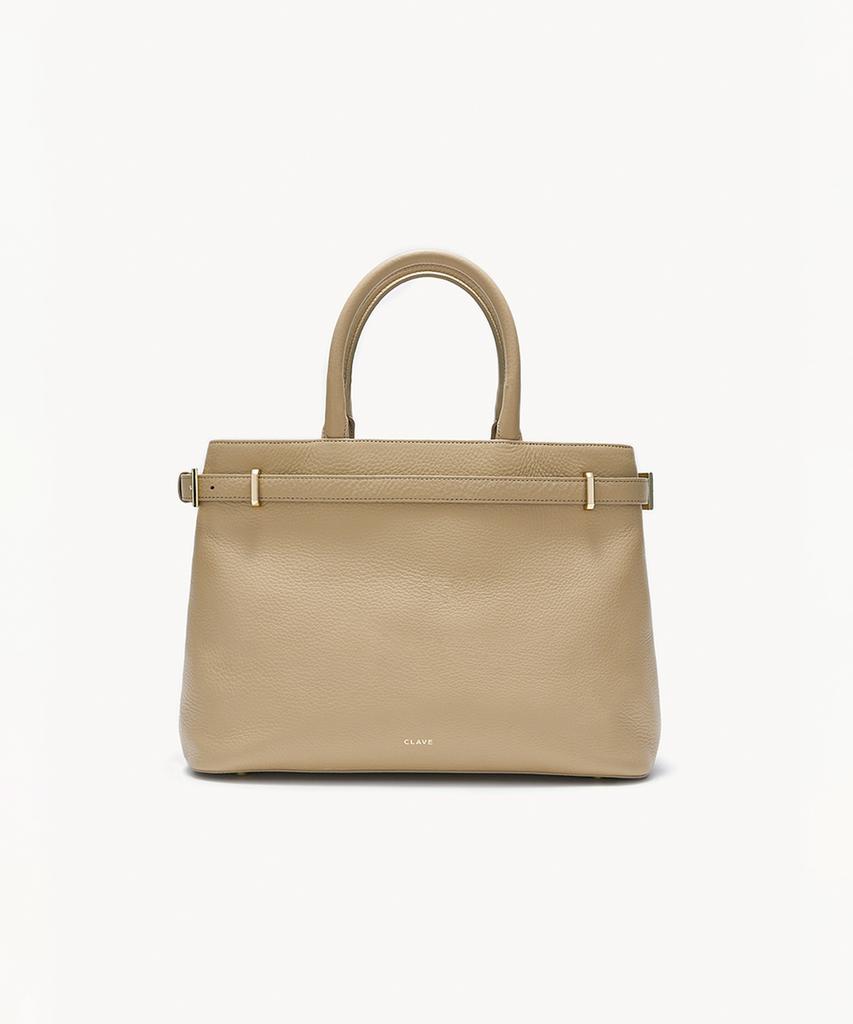 Clave Olivia Beige Tote Bag