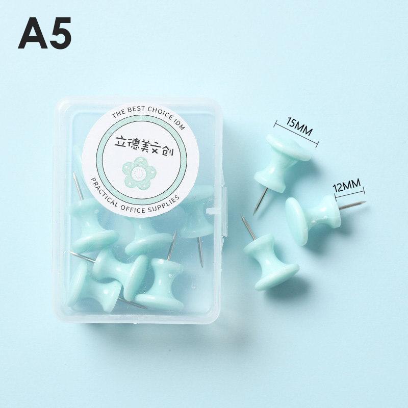 1 коробка макарон, красочные шариковые кнопки, кнопки для большого пальца, канцелярские кнопки, фото для рисования