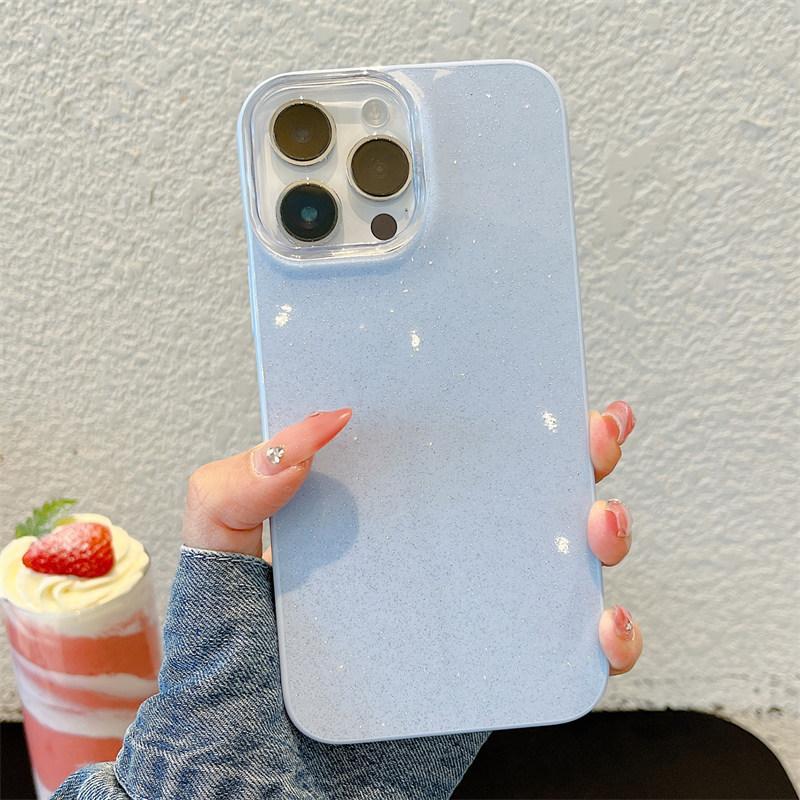IMD Luxury Glitter Bling Color Jelly Phone Case For iPhone 16e 16 15 14 13 Pro Max Soft Cover