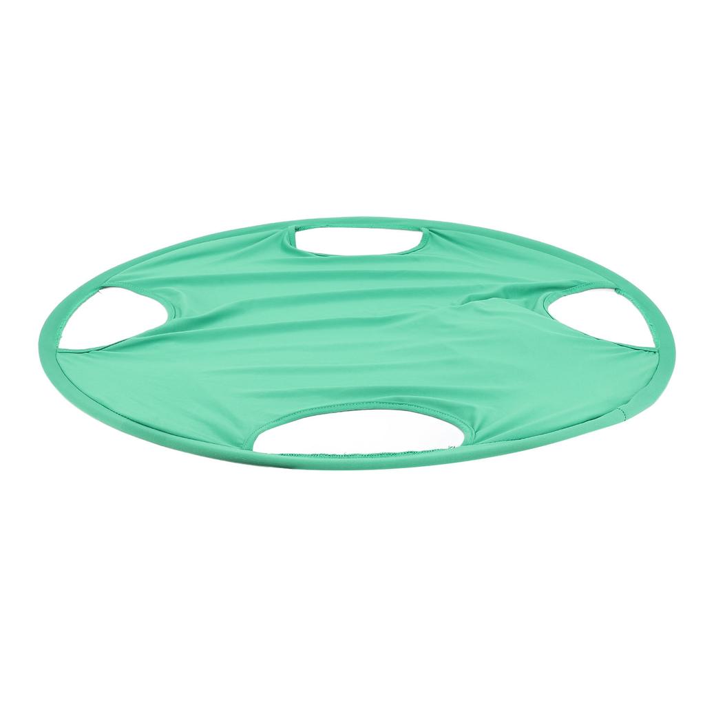 Pop Up Laundry Storage Basket Fine Wrapped Edges Foldable Round Clothes Container for Removing Cloth