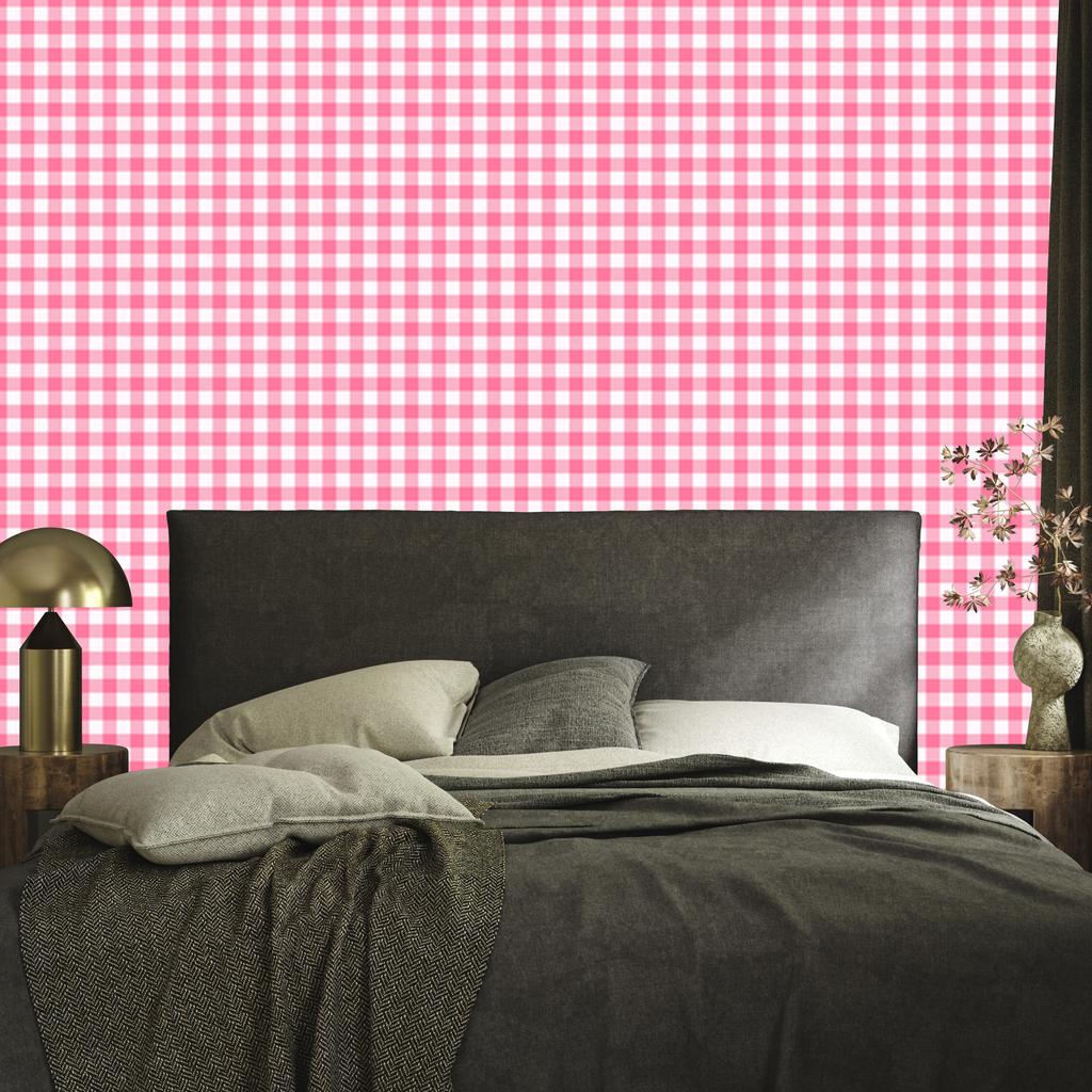 Wallpaper Fabric Pattern Soft Forms, Powder Pink 50x1000