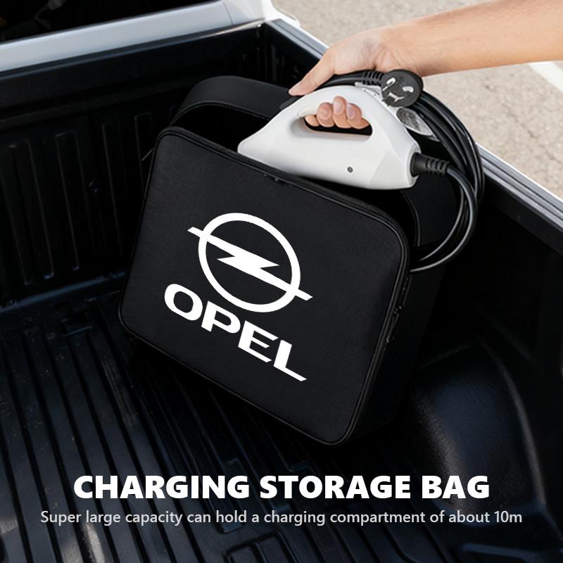 Для Opel Электромобиль Кабель для зарядки Сумка для хранения Водонепроницаемый Органайзер для зарядного устройства ADAM ASTRA J K CORSA E INSIGNIA MOKKA VIVA