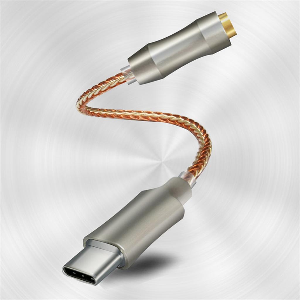 USB C на 3,5 мм Аудиоадаптер Type C для Наушников Донгл 32бит 384КГц ЦАП Кабель со Чипом CX31993 Аудиодекодеры
