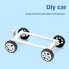Металлический конструктор для автомобиля DIY для детей Научные эксперименты Образовательная игрушка STEM Обучение Ручная сборка