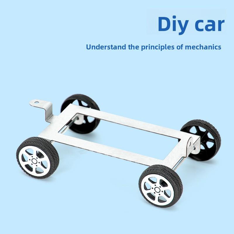 Металлический конструктор для автомобиля DIY для детей Научные эксперименты Образовательная игрушка STEM Обучение Ручная сборка