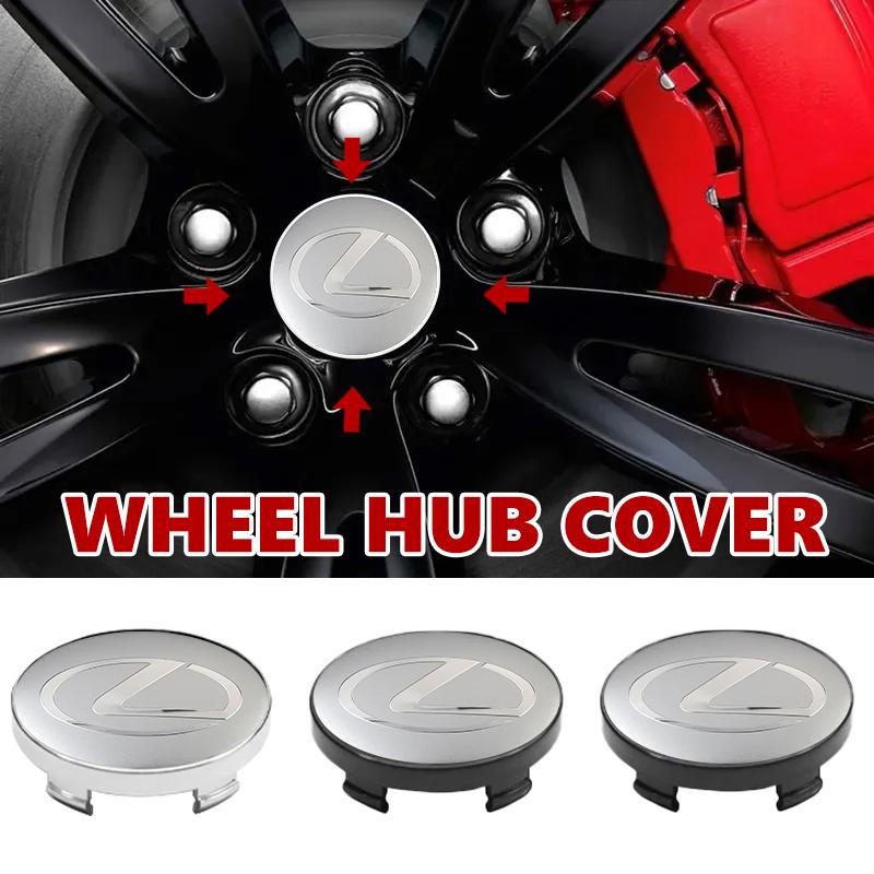 GEFF2 4pcs Car Badge Wheel Center Hub Cap Cover Accessories Auto Styling For Lexus CT ES GS NX IS250 RX350 IS200 LX570 UX250h CT200h