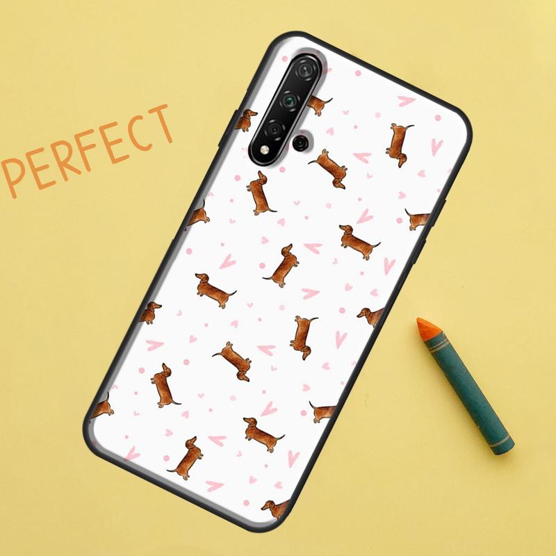 Cute Dachshund Dog Hot Case For Huawei P30 Pro P20 P40 Lite Nova 8i 7i 3i 11i 5T 9 10 SE Y60 Y61 Y70 Y90 P Smart Z