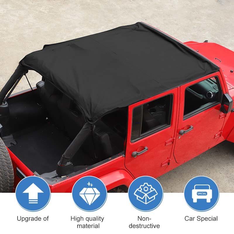 Грузовая сетка на крышу, изоляционная накидка для Jeep Wrangler JK 2007-2017, 4-дверная версия, автомобильные аксессуары для экстерьера