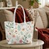 Floral Printed Tote Bag Daily Use Stylish Shoulder Bag for Shopping Casual Outdoor Carry Bag