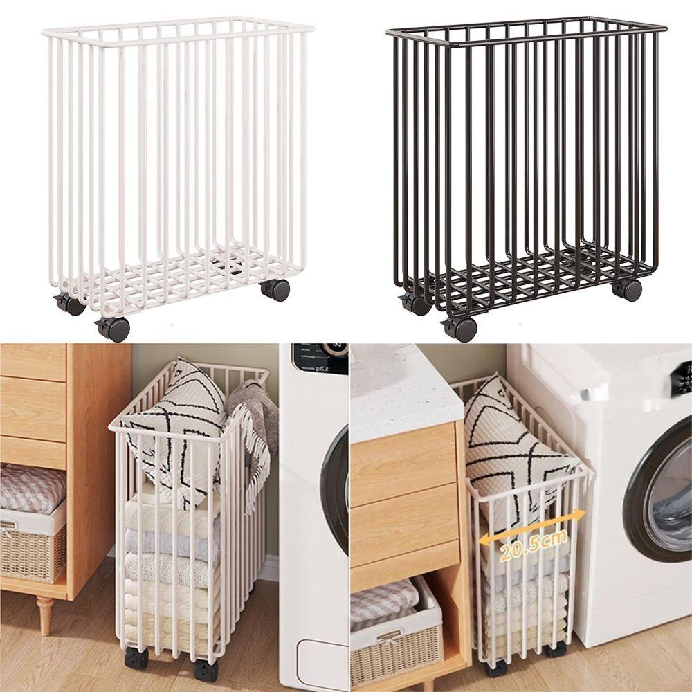 Portable Laundry Basket Wheel Laundry Hamper Durable Yoga Mat Organizer  Home