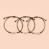 3pcs Trendy Heart-shaped Bracelet For Women Creative Wax Wire Braided Bracelet Jewelry Gifts For Friends(with Cardboard)