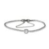 MACIER Solitaire Tennis Bracelet (Silver)