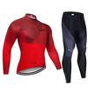 Long Sleeve Cycling Jersey Set With Matching Pants Road Mountain Bike Riding Winter Unisex