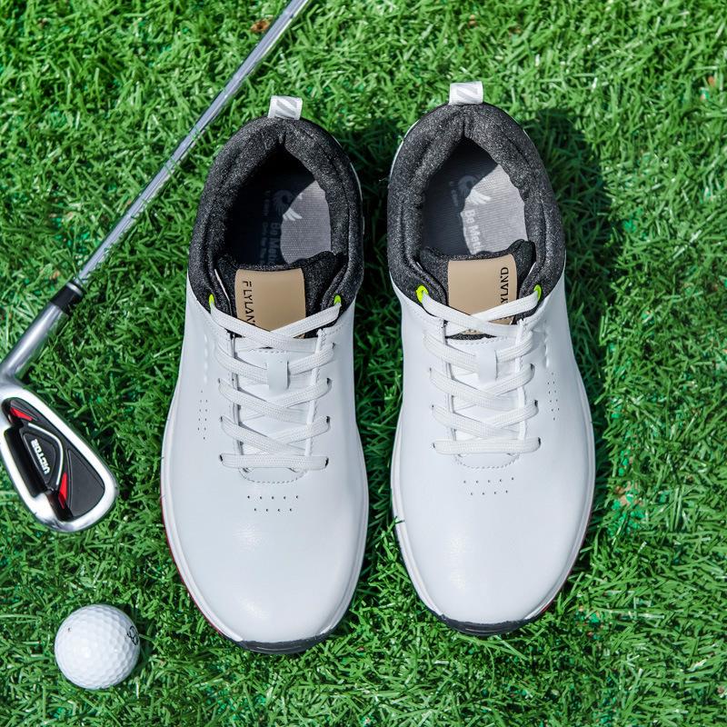 Мужские кроссовки для гольфа Cross Golf, на шнуровке, без шипов, дышащие, повседневные, для улицы
