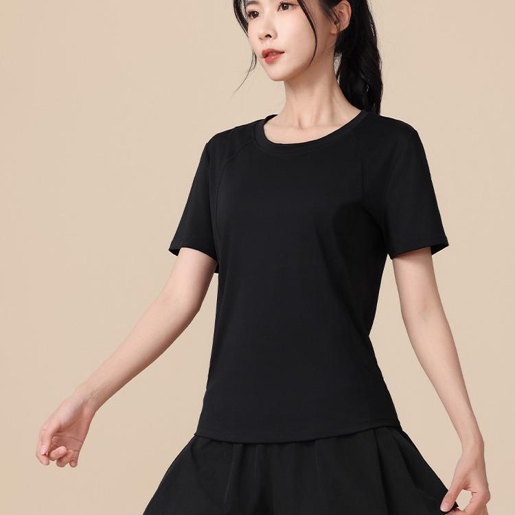 Женский спортивный топ с коротким рукавом для йоги и бега больших размеров, быстросохнущий