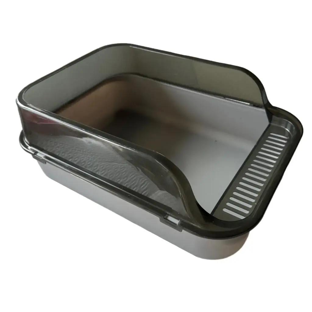 Туалет для кошек, туалет для кошек, анти-брызг, туалет для кошек с высоким бортиком, полузакрытый лоток для домашних животных, туалет для кошек