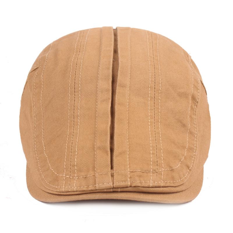 Кепка с язычком из хлопка, берет для литературной молодежи, однотонная простая шляпа, кепка для людей среднего и пожилого возраста, мужская шляпа