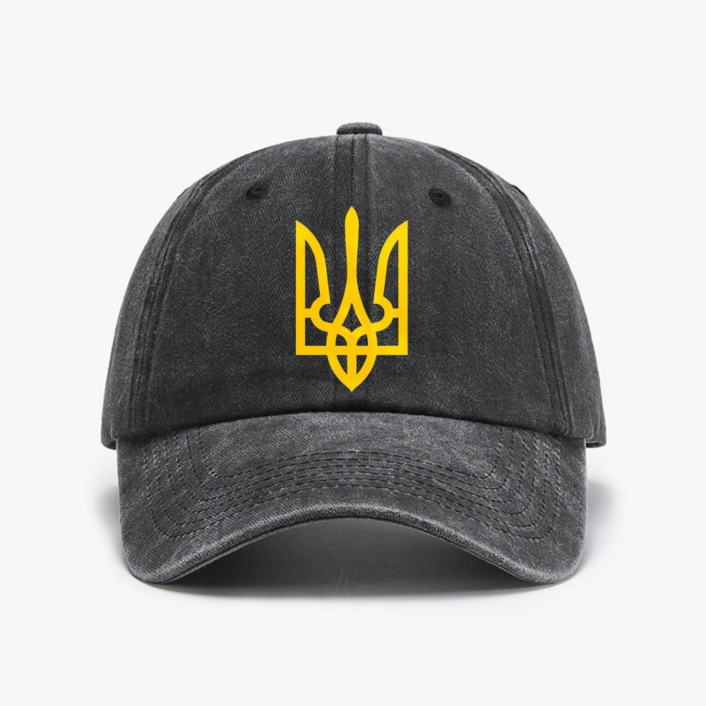 Украина Ретро Унисекс Бейсболка Стирка Ретро Мягкий Верхний Слой для Улицы Потертые Джинсовые Кепки Спортивная Регулируемая Кепка от Солнца