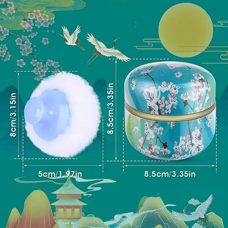 Portable Soft Baby Powder Puff and Container: Travel Essential for Dusting Powder (Blenders & Sponges, Beauty & Personal Care)