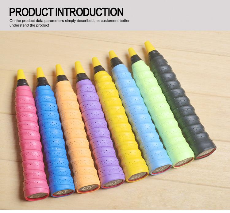 10 шт. дышащие 0,75 мм напульсники для теннисной ракетки, противоскользящая перфорированная впитывающая лента для ручек, накладки для бадминтона