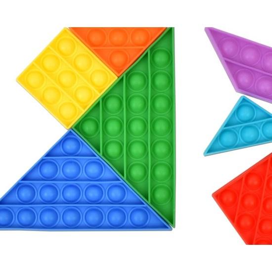Oz Toy Poppin Push Pop Bubble Wrap Tangram Tangram Play Tactical Development Toy, корейские популярные головоломки