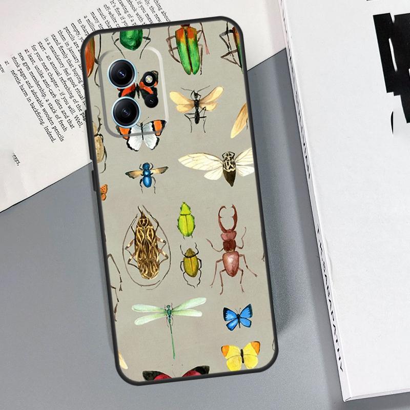 Dragonfly Insect Pattern Case For Xiaomi Redmi Note 14 Pro 10 11 12 13 15 Pro Cover For Redmi 15 13C 12C 10C 14C 15C