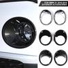 2pcs ABS Carbon Fiber Car Styling Front Fog Light Frame Lamp Ring Cover Trim for BMW X1 F48 2016-2019 Car Exterior Accessories