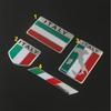 Aluminum Alloy Shield Styling Italian National Flag Emblem Decals Car Doors Decor Italy Flags Stickers