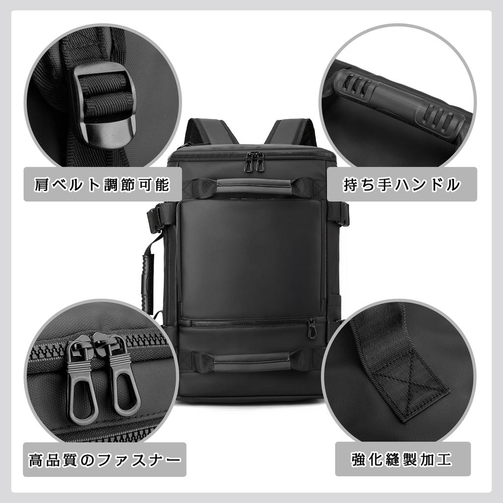 Rucksack Large Capacity Climbing 3way Backpack 30L Hiking Waterproof Business Trip Travel School Commuting Sports Square Outdoor 17 Inch PC [OFAMOUS]